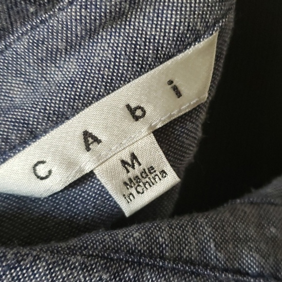 CAbi summer sleeveless hi lo button down - Picture 5 of 6